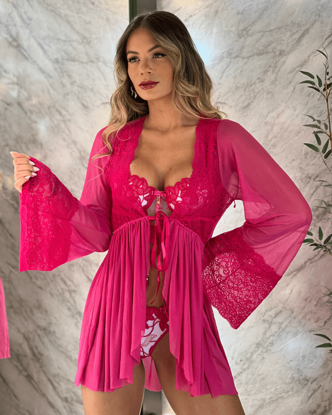 LINGERIE
LADURRIE
CONJUNTOS
Robe Romance - Pink